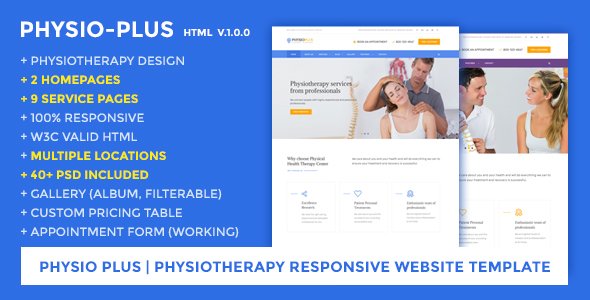 Physio Plus | Physiotherapy Responsive Website Template
           TFx
