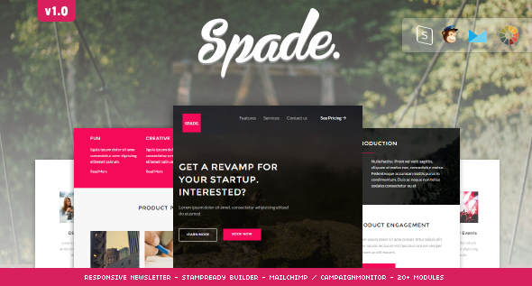 Spade - Responsive Email + StampReady Builder
           TFx