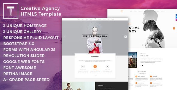 Trasua - Creative Agency HTML5 Template
           TFx