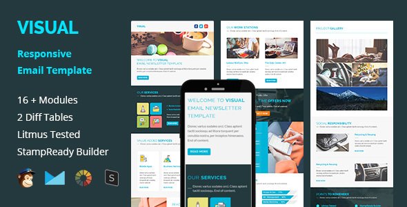 Visual - Multipurpose Responsive Email Template
           TFx