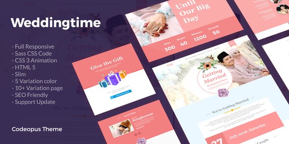 Wedding Time - Responsive Wedding Time Themes
           TFx