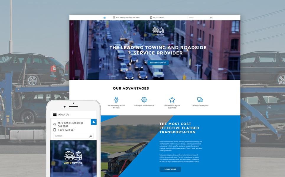 Auto Towing Responsive Joomla Template TMT