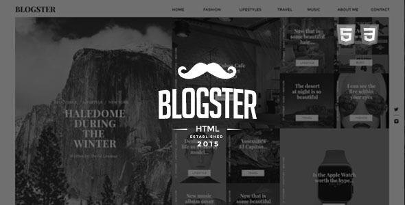 Blogster :: A Responsive Personal HTML Blog Theme
           TFx