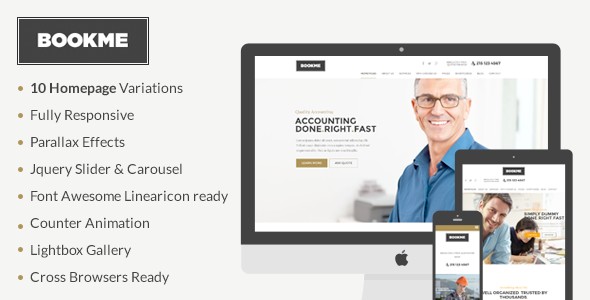 BookMe - Responsive Booking HTML Template
           TFx