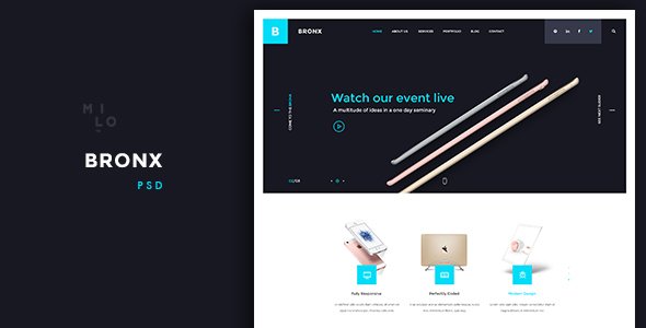 Bronx - Innovative Agency PSD Template
           TFx