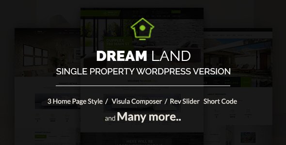DREAM LAND- Single Property Real Estate WordPress Theme
           TFx