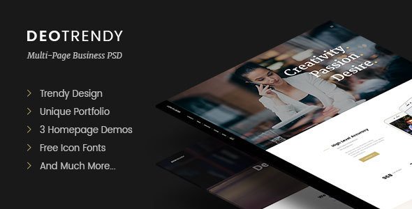 DeoTrendy | High Performance Unique Quality PSD Template
           TFx