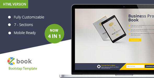 Ebook HTML Landing Page Template 
           TFx