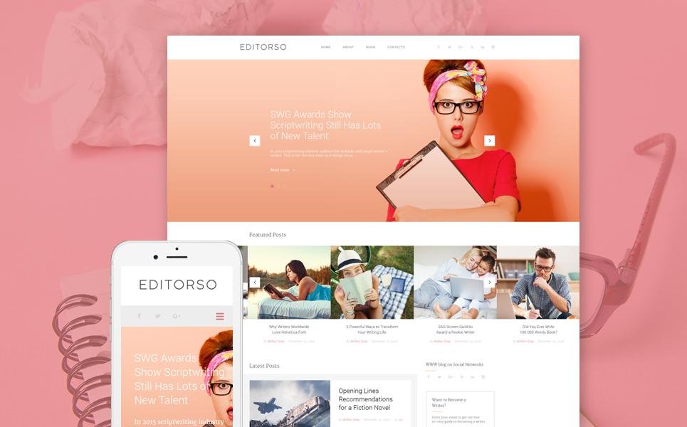 Editorso - Journalist Blog WordPress Theme TMT