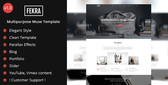 Fekra - Elegant Multipurpose Muse Template
           TFx