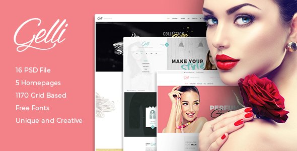 Gelli - PSD Template For Jewelry / Perfume / Accessories Online Shop
           TFx