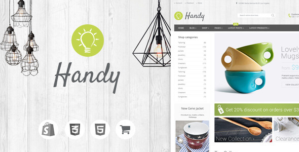 Handy - Handmade Shop Shopify Theme
           TFx
