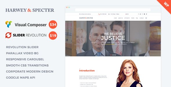 Harvey & Specter | Law Firm WP Theme
           TFx