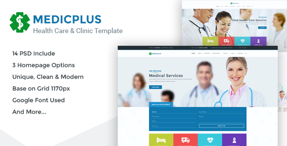 MedicPlus - Health & Medical PSD Template
           TFx