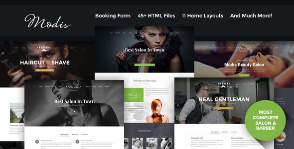 Modis - Salon & Barber Website Template
           TFx