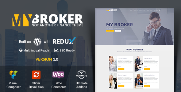 My Broker - Business and Finance WordPress Theme
           TFx
