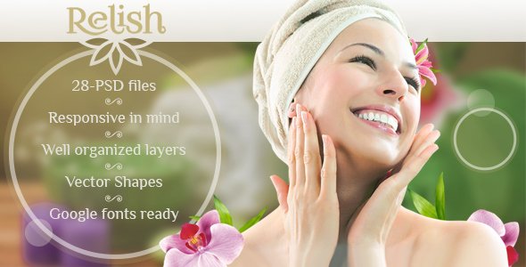 Relish - Spa salon PSD Template
           TFx