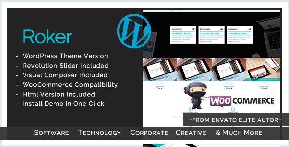 Roker - Software & Business WordPress Theme
           TFx