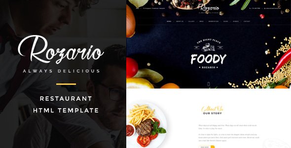 Rozario - Restaurant & Food HTML Template
           TFx