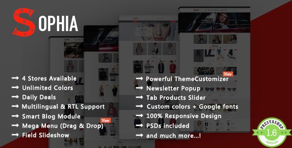 Sophia - Responsive Prestashop Theme
           TFx