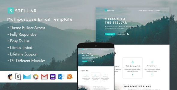 Stellar - Responsive Email + StampReady Builder
           TFx