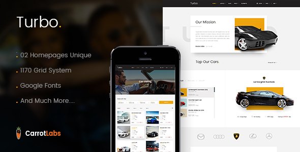 Turbo - Car Rental PSD Template
           TFx
