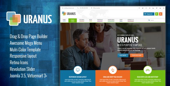Uranus - Responsive Colorful Virtuemart Joomla Template
           TFx