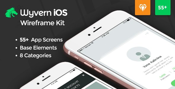 Wyvern iOS Wireframe UI Kit
           TFx