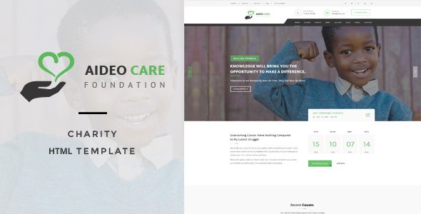 Aideo - Non-Profil Charity HTML Template
           TFx