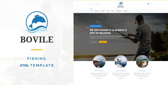 Bovile - Fishing HTML Template
           TFx