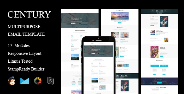 CENTURY - Multipurpose Resonsive Email Template + Stampready Builder
           TFx