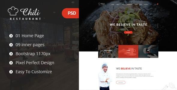 Chili - Premium Restaurant Template
           TFx