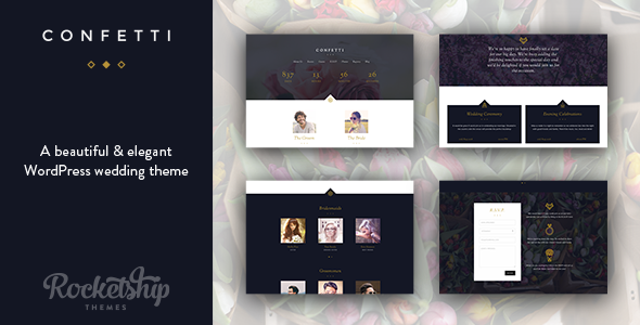 Confetti - Wedding WordPress Theme
           TFx