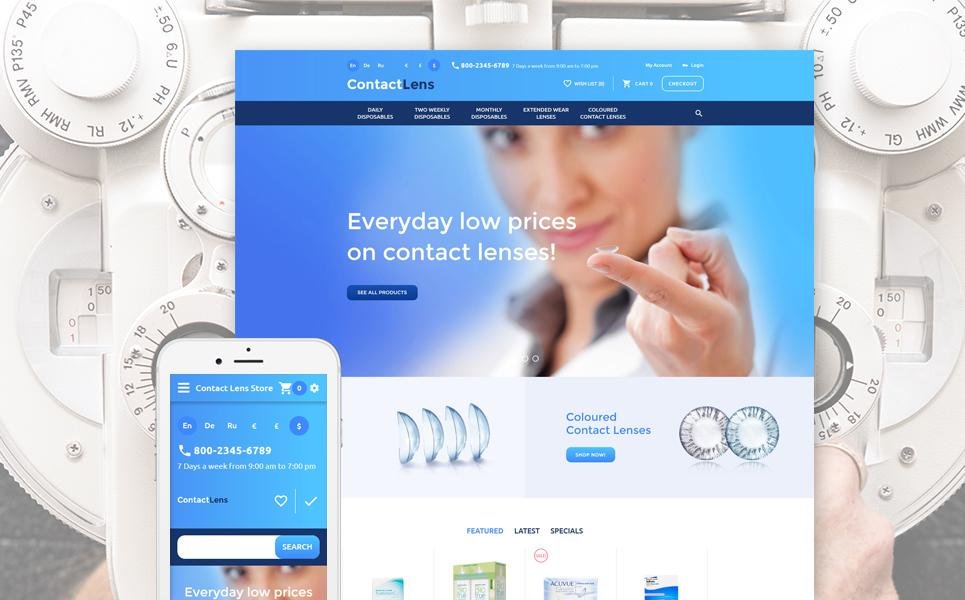 Contact Lens OpenCart Template TMT