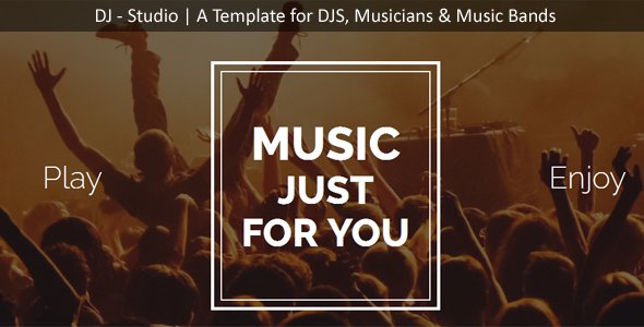 DJ Studio - DJ's, Music Band, Muscians One Page Template
           TFx