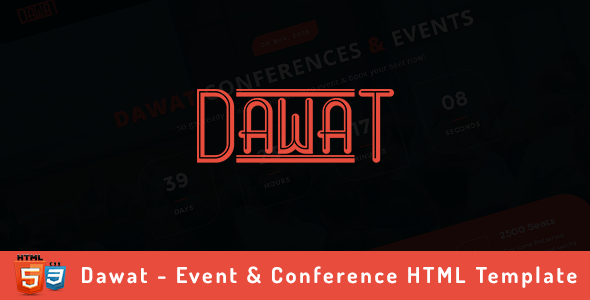 Dawat - Event & Conference HTML Template
           TFx