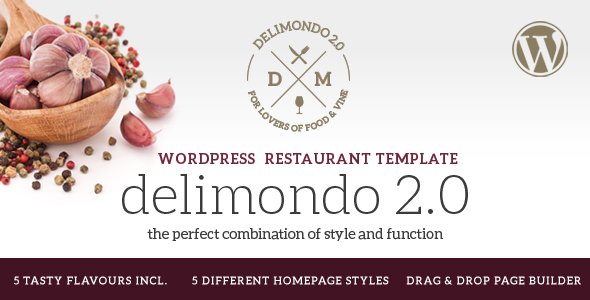 Delimondo 2.0 - 5 Styles Restaurant & Food WP Theme
           TFx