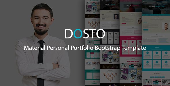 Dosto - Material Personal Portfolio Bootstrap Template
           TFx