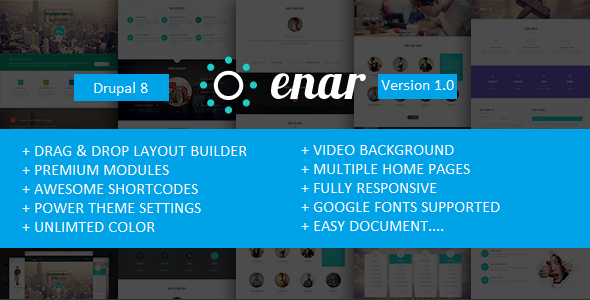 Enar - Multipurpose Drupal 8 Theme
           TFx