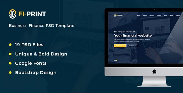 Fi-Print – Business, Finance PSD Template
           TFx