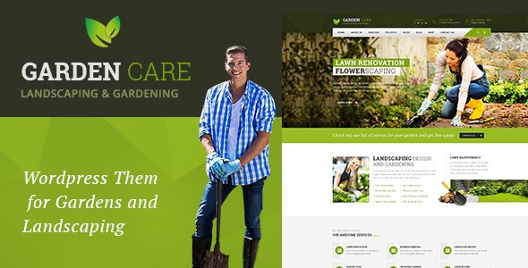 Garden Care - Gardening and Landscaping WordPress Theme
           TFx