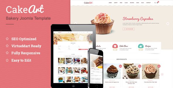Joomla Bakery & Cake Template - Cakeart
           TFx