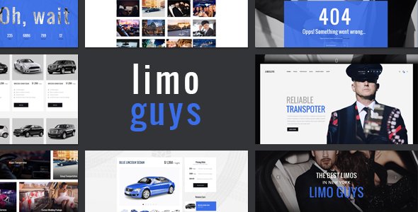LIMO GUYS - Creative PSD Template for Car Rental and Limo Service
           TFx
