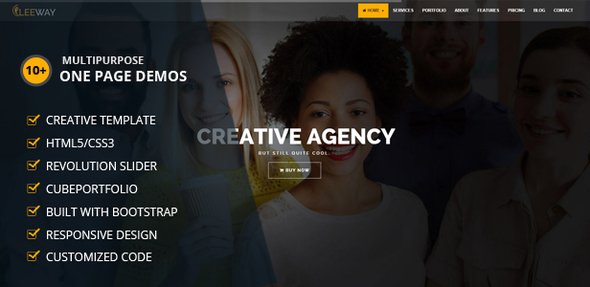 Leeway Multipurpose One Page Template
           TFx