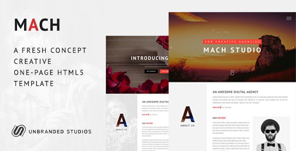 MACH - Fresh Concept One Page Creative HTML5  Template
           TFx