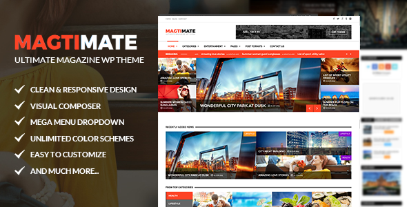 Magtimate - Magazine/Blog Multipurpose WordPress Theme
           TFx