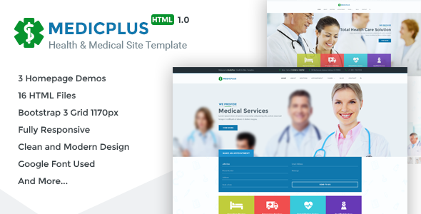 MedicPlus - Health & Medical HTML Template
           TFx