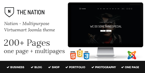 Nation - Multipurpose Virtuemart Joomla Template
           TFx