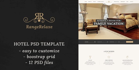 RangeRelaxe - Hotel & Resort PSD Template
           TFx