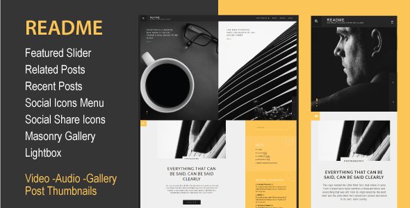 Readme. Wordpress blogging theme
           TFx